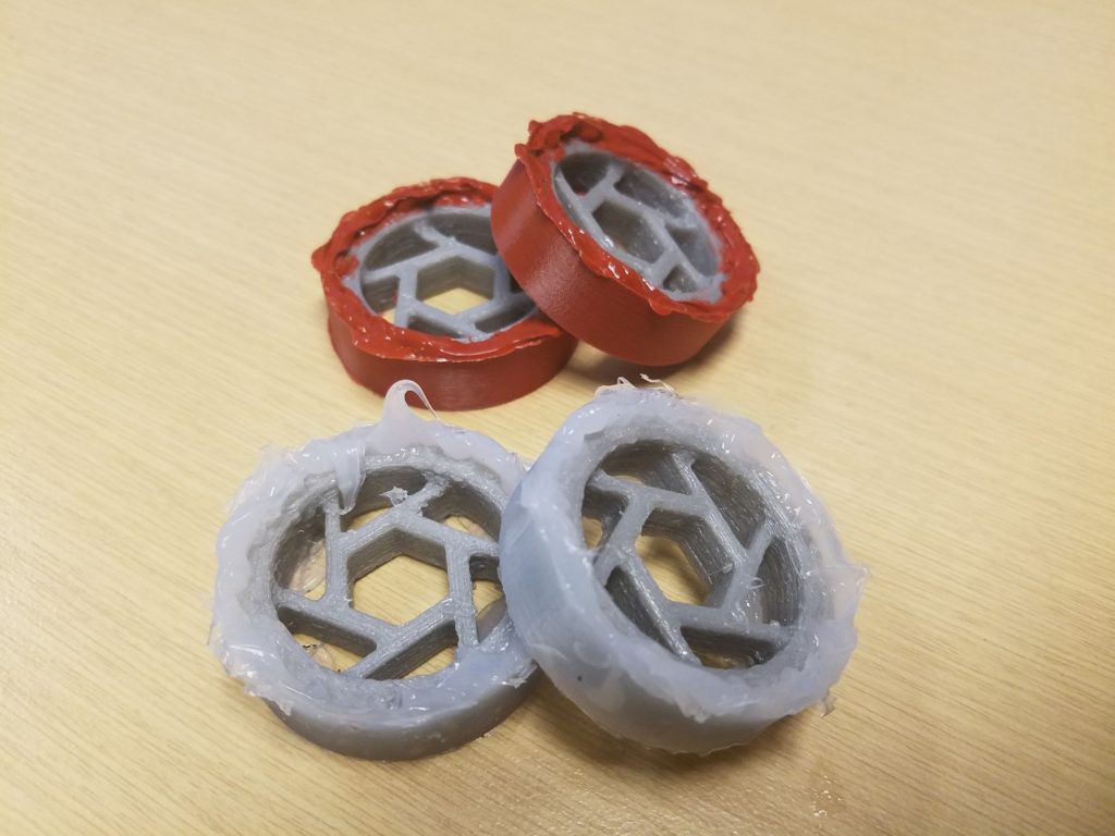 Manufacturing 3D Printed Molds for Small Robot Wheels